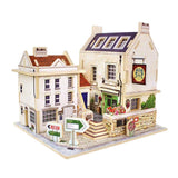 Maxbell 1/24 DIY Miniature Dollhouse Furniture Kit 3D Detachable Dolls House Villa Model Assembly Puzzle Toy Birthday Christmas Festival Gifts