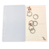 Maxbell DIY Notebook Silicone Molds ,Paper Core ,Crossed Buckle for Making Craft A5