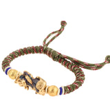 Maxbell Braided Bracelets Popular Charms Jewelry Decorate for Adult Men Souvenir Green red