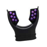 Maxbell Diving Regulator Mouthpiece Diving Equipment Breathing Tube Accessories Black Purple