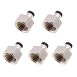 Max 5PCS Air Water Hose Tube Push In Female Thread Pneumatic Fittings DPCF6-04