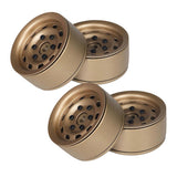 Max 4pcs Metal 1.9'' Wheels Rims Oval for 1/10 RC Crawler Axial SCX10 D90 Bronze