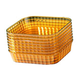 Maxbell Small Plate Dinnerware Fruit Snack Plate Pickle Dish Reusable for Home Yellow