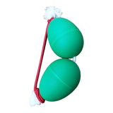 Maxbell Rhythmic Sand Balls Double Gourd Gifts for Training Teaching Activities Green