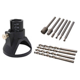 Max Maxb Rotary Multi Tool Cutting Guide Attachment Kit Router Drill Bits 11PCS