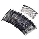 Max 10pcs Metal Hair Comb Slide Side Combs Pin Hair Clips DIY Hair Findings