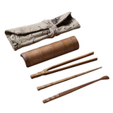 Max Tea Accessory Bamboo Tea Scoop Spoon Clip Tea Ceremony Utensil Set K- 5pcs