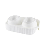 Maxbell Elevated Cat Bowls Raised Cat Food Bowls Pet Dishes for Cats and Small Dogs White