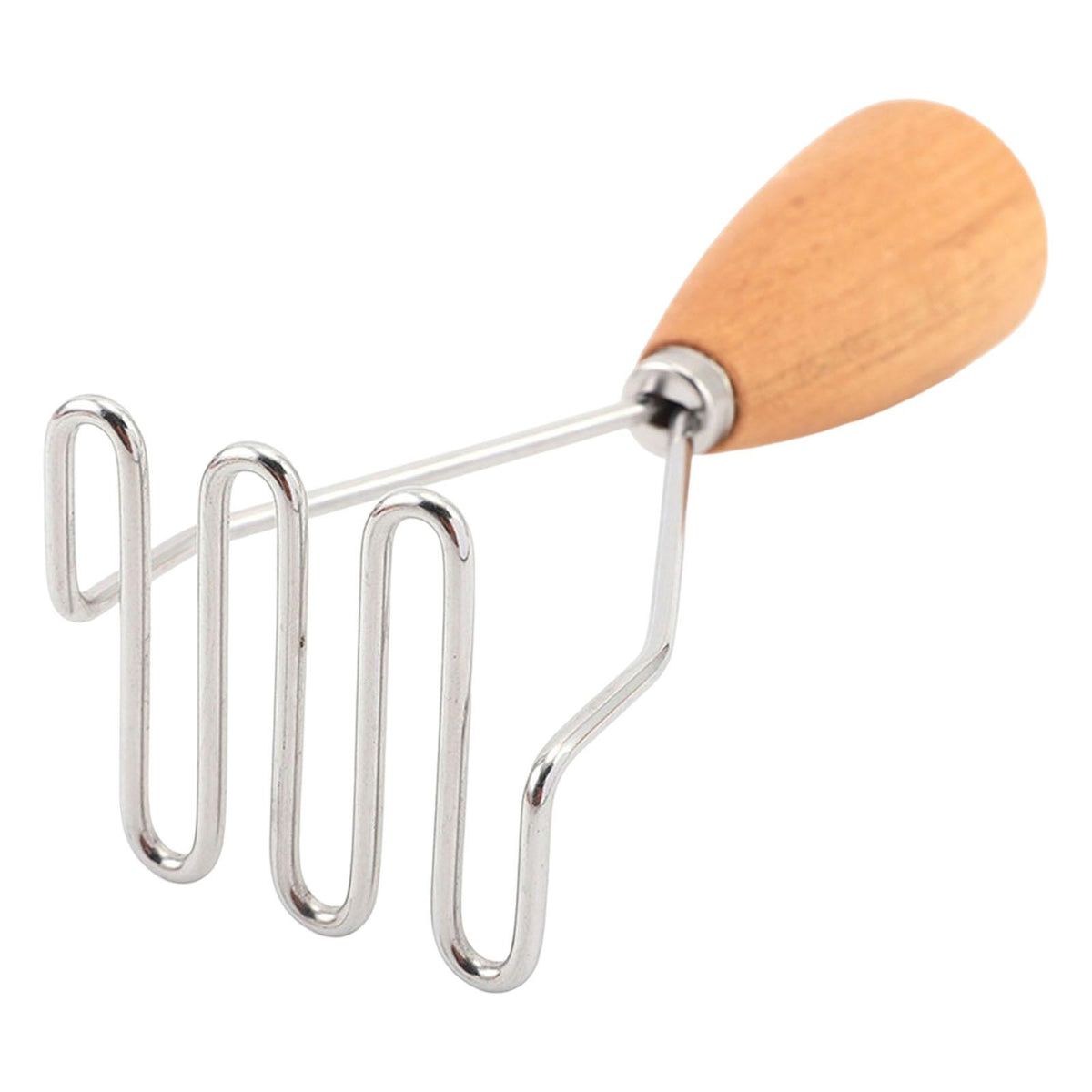 Maxbell Potato Masher Kitchen Gadgets with Wooden Handle Utensil Stainless Steel