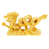 Max Chinese Dragon Fengshui Figurine Statue Ornaments Home Decor Crafts Gold