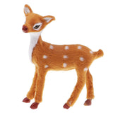 Max Simulation Sika Deer Plush Dolls Kids Toy Deer Christmas Tree Decoration A