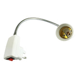 Maxbell E27 LED Bulb Lamp Socket Flexible Adaptor Holder with On/Off Switch 40cm UK Plug