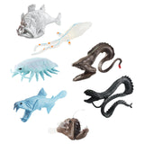 Maxbell 7Pcs Mini Deep Sea Biology Animal Figurines Model for Toddlers Kids