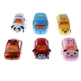 Maxbell 6Pcs 1:64 Mini Alloy Car Model Toy Set Kids Gift Cartoon Car Series (6 Pcs)