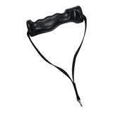 Maxbell 2 Pieces Cable Machine Attachment Handles Gym Accessory Black Nylon Yoga