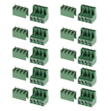 Maxbell 10pcs 5.08mm Straight 4 Pin Screw Terminal Block Connector Pluggable Type