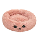 Max Maxb Cute Round  Pet Sleeping Bed Cozy Winter Bed For Small Animals Cat Dog Pink