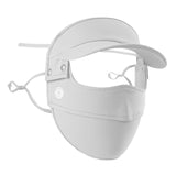 Maxbell Women Face Mask with Hat Brim Summer Breathable for Hiking Traveling Cycling Light Gray
