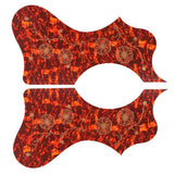 Maxbell Acoustic Guitar Pickguard Flower Anti-scratch Folk Guitar Left/Right Hand Brown