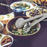 Max Stainless Steel Salad Bread BBQ Buffet Food Tongs Clip Clamp Single Tooth