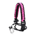 Maxbell Wide Mouth Bottle Paracord Handle Cord Braided Rope 12/18/21/24/32/40/64oz Black and Pink Camo