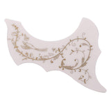 Maxbell Left Handed 40/41'' Folk Guitar Pickguard Anti Scratch Plate Cold White