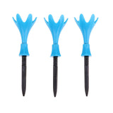 Maxbell 3Pcs Adjustable Golf Tees Plastic Rotatable Golf Tees Golf Tee Set Blue