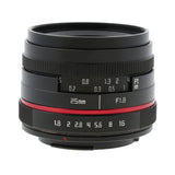 Max 25mm F1.8 Large Aperture Prime Fixed Lens for Canon EOS-M Mirrorless Camera