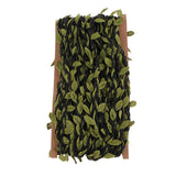 Maxbell 10m Artificial Burlap Garland Plant with Leaves Jute Fabric String Black
