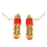 Max Speaker Banana Plug Jack Amplifier Terminal Binding Post Socket Connector Red