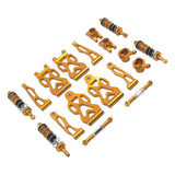 Maxbell 1/16 RC Car Upgraded Metal Parts Front Lower Swing Arms for Q141 16103 Q117C Gold