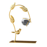 Maxbell Leaves Sculpture Bookshelf Artwork Accent Desk Home Cabinet Bedroom Figurine 12x6x18.5cm