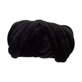 Maxbell Chunky Wool Yarn Tube Yarn Super Soft 55 Yards for Arm Knit DIY Bed Fence Black