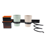 Max Wall Mount Hair Dryer Holder Shelf Hanger Straightener Comb Organizer Set