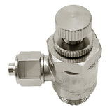 Maxbell Full Copper Pneumatic Flow Control Valve Air Valve Throttle 5x2x3.5cm