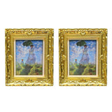 Maxbell 1:12 Dollhouse Gold Picture Frame Miniature Daisy Women Decor Accessory B