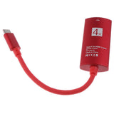 Max Aluminium USB Type C Male to HDMI 1080P HD HDTV Convert Cable Adapter Red