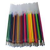 Max 24 Colors 0.5mm Color Glitter Ink Gel Pen Refills Ofice Stationery Supplies