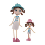 Maxbell 1/12 Dollhouse Miniature Dolls for Room Life Scenes Accessory  White