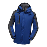 Maxbell Men Windproof Coat Casual Jackets Winter Windbreaker for Skiing Camping L Dark Blue