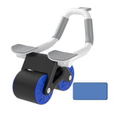 Maxbell Ab Exercisers Abdominal Trainers Automatic Return Abdominal Roller Wheel Blue