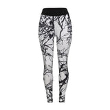 Maxbell Geometric Women Yoga Gym Leggings Compression Stretch Sports Pants M White