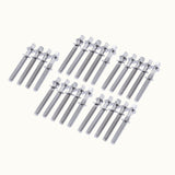 Maxbell 24 Pieces Drum Screws Drum Tension Rods Screw Rod Replacement Accessory