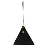 Maxbell Hanging Neck Pouch Decorative PU Leather with Removable Lanyard Purse Holder Black