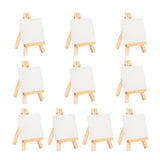Max 10pcs Mini Wood Display Easel, Wedding Place Name Holder Menu Board