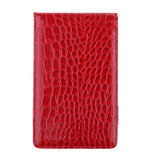 Maxbell PU Golf Scorecard Holder Training Book Cover with Pencil Red