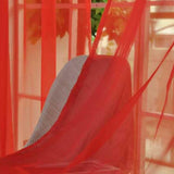 Max 2 Panel Kitchen Curtain Sheer Door Window Voile Drape Red - 200x270cm