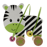 Maxbell Animal Bead Maze Roller Coaster Wooden Educational Circle Toy Baby Zebra