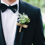 Max Plastic Succulent Plants Simulation Corsage Flower for Wedding Prom Party 4