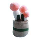 Maxbell Cute Mushroom Plush Toys Lifelike Cartoon for Dining Room Nursery Girls Boys Pink